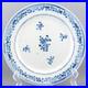 Chinese Porcelain Plate Blue White Peony Qing Dynasty Qianlong 1736 1795
