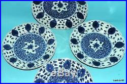 Chinese Porcelain Wonderful Antique 18thc Blue White Under Glazed Kangxi Plates