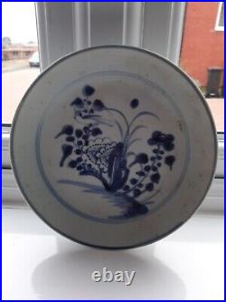 Chinese Tek Sing Treasures Blue & White Porcelain Plate-Antique