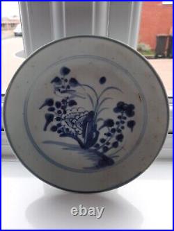 Chinese Tek Sing Treasures Blue & White Porcelain Plate-Antique