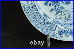 Chinese blue and white plate Qing 18th century