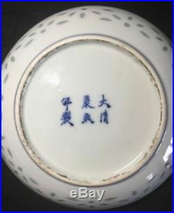 Chinesische porzellan Teller Chinese plates China porcelain asiatisch Blue white