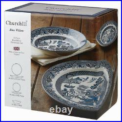 Churchill China Blue Willow 12pc Dinner set