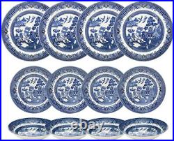 Churchill China Blue Willow 12pc Dinner set