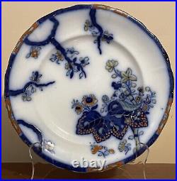 Copeland & Garrett Dinner Plate (25cm)- Cabbage Pattern 7045 Flow Blue c1835