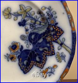 Copeland & Garrett Dinner Plate (25cm)- Cabbage Pattern 7045 Flow Blue c1835