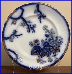 Copeland & Garrett Dinner Plate (25cm)- Cabbage Pattern 7045 Flow Blue c1835