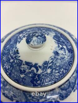 Copeland Spode Italian Blue & White Tea Pot & Stand B39