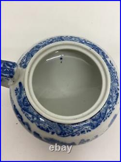 Copeland Spode Italian Blue & White Tea Pot & Stand B39