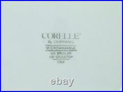 Corelle Corning English Meadow Swirl Blue Rim Dinnerware Set 33pc