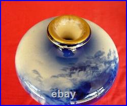 DOULTON BURSLEM England Blue Children Series Ware GIRLS WITH TINY WITCH Vase