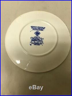 Daniel Low & Co Souvenir Blue & White 1692 Salem Witch Staffordshire Plate 6