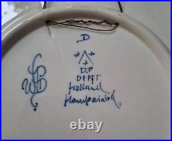 De Delftse Pauw' handpainted blue & white 16,5'' Delft charger