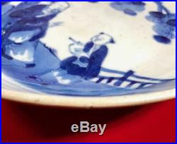 Dehua Blue and White 19th C Chinese Porcelain Plate