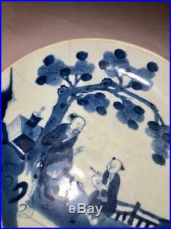 Dehua Blue and White 19th C Chinese Porcelain Plate
