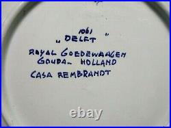 Delft 1061 Royal Goedewaagen Gouda Holland Casa Rembrandt Amuay-venezuela Plate