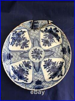 Delft 17th c Blue & white kangxi Plate Jan Van Der Laan IVL