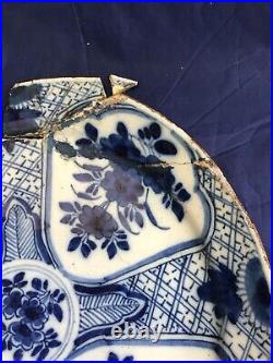 Delft 17th c Blue & white kangxi Plate Jan Van Der Laan IVL
