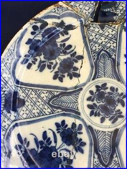 Delft 17th c Blue & white kangxi Plate Jan Van Der Laan IVL