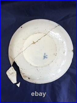 Delft 17th c Blue & white kangxi Plate Jan Van Der Laan IVL