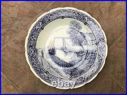 Delft Blue & White Decorative Vintage Plate in Superb Condition