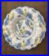 Delft blue and white pottery plate