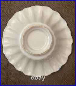 Delft blue and white pottery plate