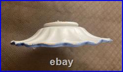Delft blue and white pottery plate