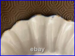 Delft blue and white pottery plate