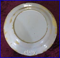 Delft blue & white tin glaze vintage Georgian antique wall plate charger B