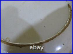 Delft blue & white tin glaze vintage Georgian antique wall plate charger B