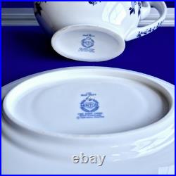 Delft by Minton Gravy Boat & Stand Blue And White Bone China Quality England