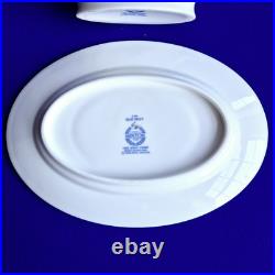 Delft by Minton Gravy Boat & Stand Blue And White Bone China Quality England