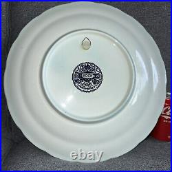 Delfts Boch Large Wall Plate Charger Blue White 15 Holland, Rare