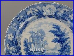 Dinner plate Ancient Greece Pattern Blue & white Stevenson c1830