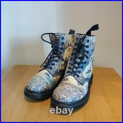 Dr Martens Pascal Willow China Plate Porcelain Blue White Cristal Suede UK 6