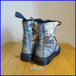 Dr Martens Pascal Willow China Plate Porcelain Blue White Cristal Suede UK 6