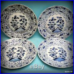 Dutch Makkum Holland Delft Frisian Folk Art Antique Blue White, Kangxi, Plates