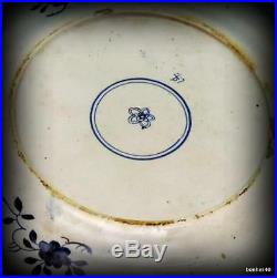 Dutch Makkum Holland Delft Frisian Folk Art Antique Blue White, Kangxi, Plates