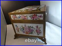 EDME SAMSON GERMANY LATE 19TH CENTURY SEVRES STYLE Casket DRESSING TABLE BOX