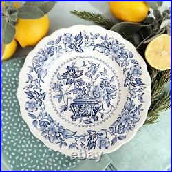 EIGHT Mismatched Blue and White Transferware Plates/Dishes. Mix and Match Plates