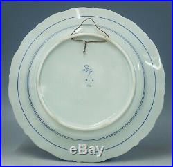 @ EXTREMELY RARE @ Porceleyne Fles handpainted blue & white Delft charger 1936