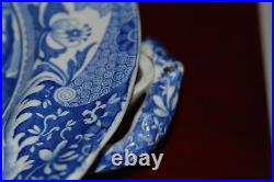 Early 19c Blue and White Transfer-Printed Spode Italian Pattern Hot Water Plate