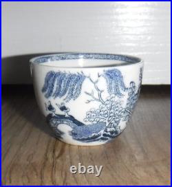 Early Wedgwood Blue & White Willow Pattern Miniature Tea Set & Dinner Plates