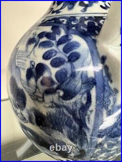 Edo Period Japanese Porcelain Figural Jug / Ewer Blue White 17thC Antique