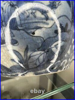 Edo Period Japanese Porcelain Figural Jug / Ewer Blue White 17thC Antique