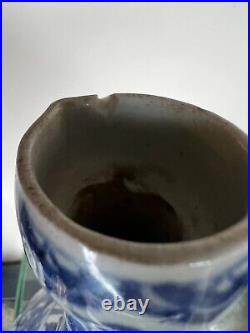 Edo Period Japanese Porcelain Figural Jug / Ewer Blue White 17thC Antique