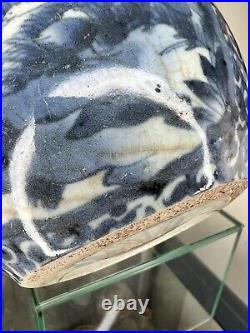 Edo Period Japanese Porcelain Figural Jug / Ewer Blue White 17thC Antique