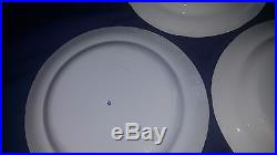 Eighteen (18) Wedgwood Blue & White Chinese Temple Pearlware Plates Circa 1830