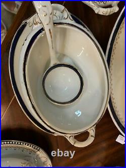 Empire Stoke On Trent Blue & White Edwardian Tureen